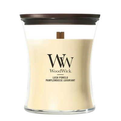 WoodWick Lush Pomelo Medium Ароматическая свеча с ароматом грейпфрута Средняя