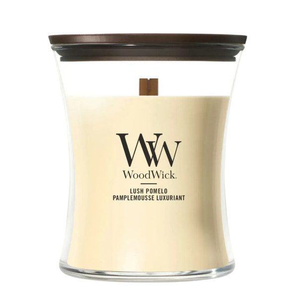 WoodWick Lush Pomelo Medium Ароматична свічка з ароматом грейпфруту Середня