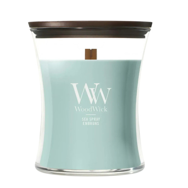 WoodWick Sea Spray Medium Ароматическая свеча с нотами морского бриза Средняя