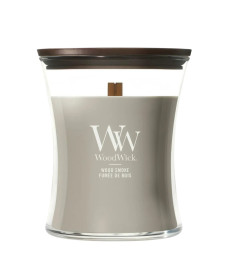 WoodWick Wood Smoke Medium Ароматическая свеча с ароматом кедра и тлеющих углей Средняя - Написать отзыв