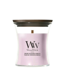 WoodWick Cherry Blossom & Vanilla Mini Ароматическая свеча с ароматом цветущей вишни и ванили Мини - Написать отзыв