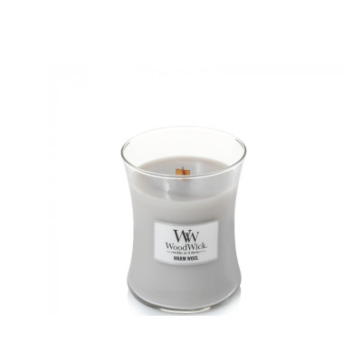 WoodWick Ellipse Warm Wool Small Ароматическая свеча с ароматом теплой шерсти Маленькая
