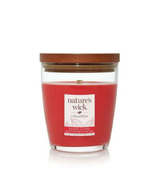 WoodWick Nature’s Wick Redberry & Nutmeg Medium Ароматична свічка з ароматом червоних ягід та мускатного горіха Середня - Написати відгук