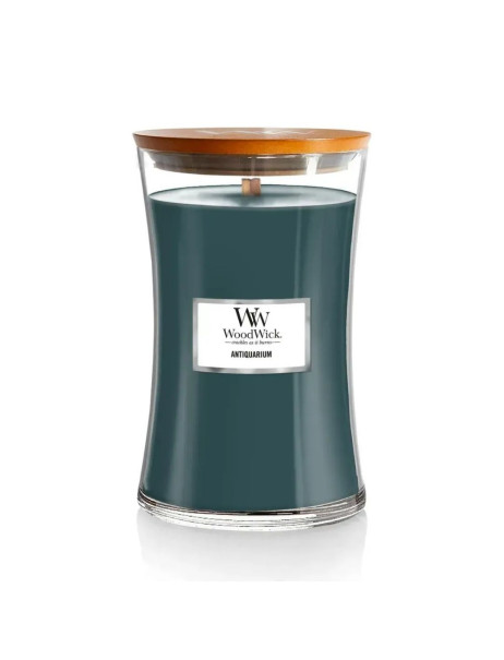 WoodWick Antiquarium Large Ароматическая свеча с ароматом белого кардамона и табачных листьев Большая