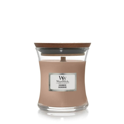 WoodWick Cashmere Mini Ароматическая свеча с ароматом айвы, ириса и сандала Мини