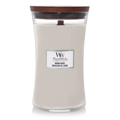 WoodWick Ellipse Warm Wool Large Ароматична свічка з ароматом теплої шерсті Велика