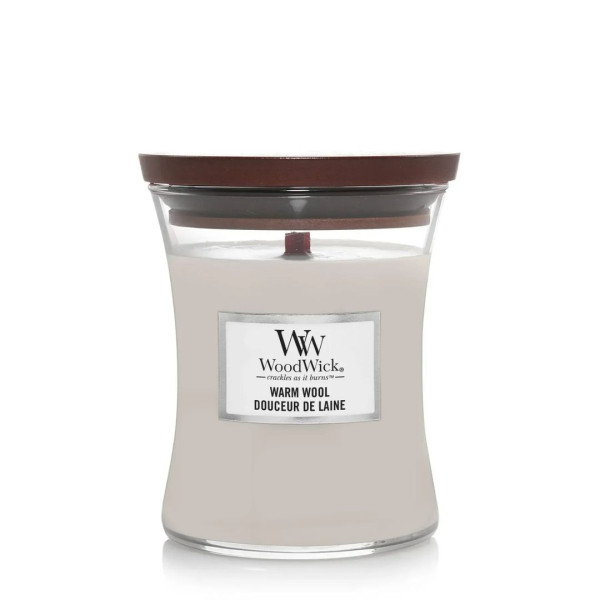 WoodWick Ellipse Warm Wool Medium Ароматична свічка з ароматом теплої шерсті Середня