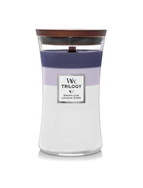 WoodWick Evening Luxe Trilogy Large Ароматическая свеча с трехслойным ароматом Большая