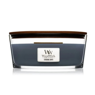 WoodWick Evening Onyx Ellipse Ароматическая свеча с ароматом черной орхидеи и сандалового дерева Эллипс