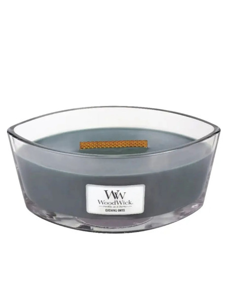 WoodWick Evening Onyx Ellipse Ароматическая свеча с ароматом черной орхидеи и сандалового дерева Эллипс