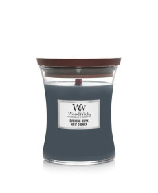 WoodWick Evening Onyx Medium Ароматична свічка з ароматом чорної орхідеї і сандалового дерева Середня - Написати відгук