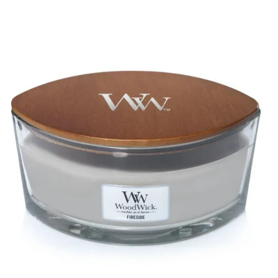 WoodWick Fireside Ellipse Ароматическая свеча с ароматом копченого дерева и яблочной кожуры Эллипс