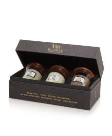 WoodWick Fireside, Sand And Driftwood, White Teak Mini Набір свічок - Написати відгук