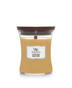 WoodWick Gilded Sands Medium Ароматична свічка з ароматом інжиру та гваякового дерева Середня - Написати відгук