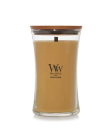 WoodWick Golden Bourbon Large Ароматична свічка з ароматом медового віскі та копченого дерева Велика - Написати відгук