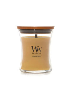 WoodWick Golden Bourbon Medium Ароматическая свеча с ароматом медового виски и копченого дерева Средняя - Написать отзыв