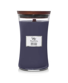 WoodWick Hinoki Dahlia Large Ароматична свічка з нотами дерева хінокі, сливи та жоржини Велика - Написати відгук
