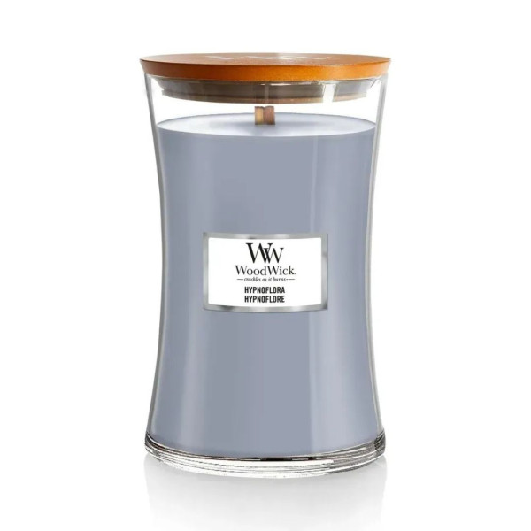 WoodWick Hypnoflora Large Ароматична свічка з ароматом груші та жасмину Велика