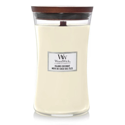 WoodWick Island Coconut Large Ароматическая свеча с ароматом кокоса и ананаса Большая