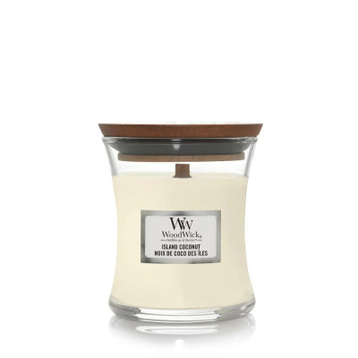 WoodWick Island Coconut Mini Ароматическая свеча с ароматом кокоса и ананаса Мини