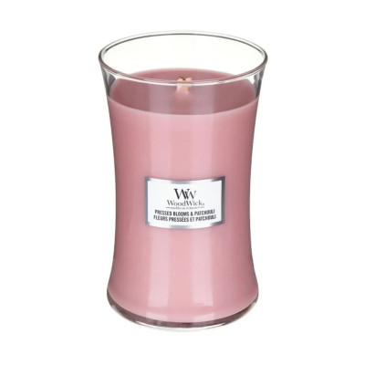 Woodwick Large Pressed Blooms & Patchouli Big Ароматическая свеча с ароматом цветов Большая