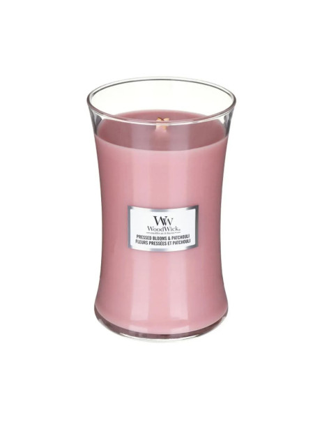 Woodwick Large Pressed Blooms & Patchouli Big Ароматична свічка з ароматом квітів Велика