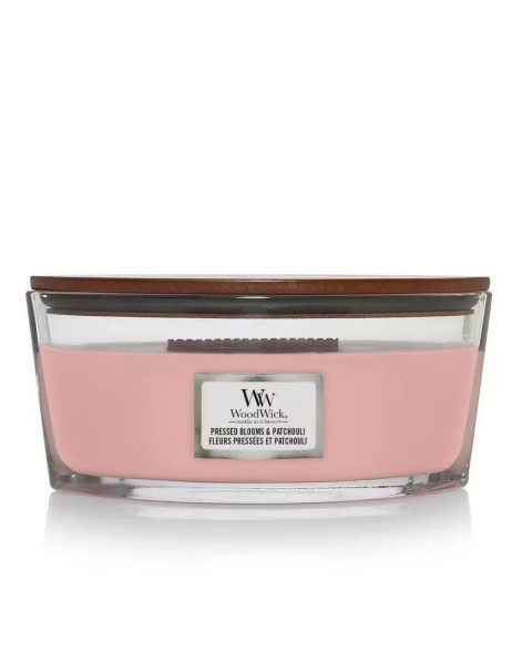Woodwick Large Pressed Blooms & Patchouli Ellipse Ароматична свічка з ароматом квітів Еліпс
