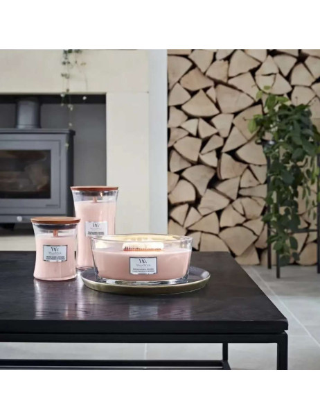 Woodwick Large Pressed Blooms & Patchouli Ellipse Ароматична свічка з ароматом квітів Еліпс