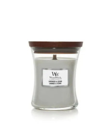 WoodWick Lavender & Cedar Medium Ароматическая свеча с ароматом кипариса, перца и лимона Средняя - Написать отзыв