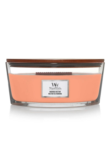 WoodWick Manuka Nectar Ellipse Ароматична свічка з персиком, медом і манго Еліпс