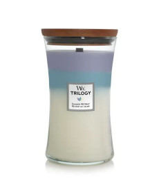 WoodWick Medium Trilogy Calming Retreat Large Ароматична свічка з тришаровим ароматом Велика - Написати відгук