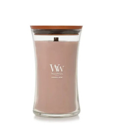WoodWick Patchouli Crème Large Ароматична свічка з какао та копченим кашеміром Велика - Написати відгук