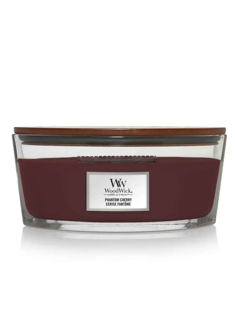 WoodWick Phantom Cherry Ellipse Ароматична свічка з ароматом темної вишні та амбри Еліпс