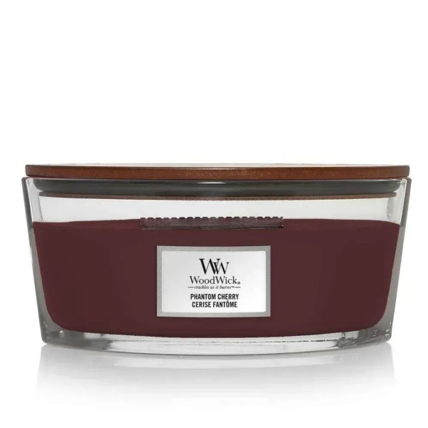 WoodWick Phantom Cherry Ellipse Ароматична свічка з ароматом темної вишні та амбри Еліпс