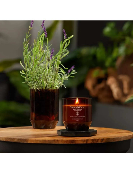 WoodWick Renew Tomato Leaf & Basil Свічка з базиліком і листям томатів