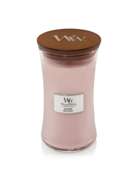WoodWick Rosewood Large Ароматична свічка з ароматом троянди, кедра і мускусу Велика