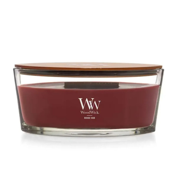 WoodWick Rouge Oud Ellipse Ароматична свічка з ароматом троянди та спецій Еліпс
