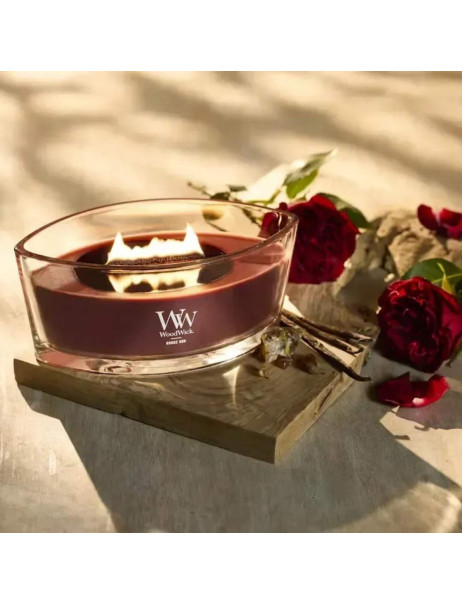 WoodWick Rouge Oud Ellipse Ароматична свічка з ароматом троянди та спецій Еліпс