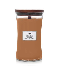 WoodWick Santal Myrrh Large Ароматическая свеча с нотами красного дерева, эвкалипта и амбры Большая - Написать отзыв