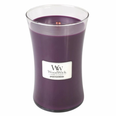 WoodWick Spiced Blackberry Large Ароматическая свеча с ароматом ежевики с корицей Большая