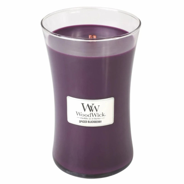 WoodWick Spiced Blackberry Large Ароматична свічка з ароматом ожини з корицею Велика
