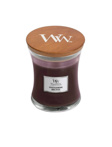 WoodWick Spiced Blackberry Medium Ароматична свічка з ароматом ожини з корицею Середня