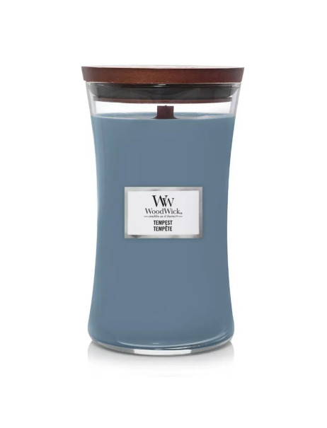 WoodWick Tempest Large Ароматическая свеча с морской солью и жемчужинами Большая