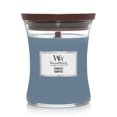 WoodWick Tempest Medium Ароматическая свеча с морской солью и жемчужинами Средняя