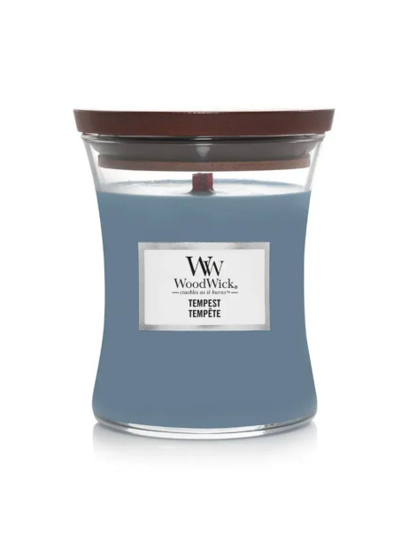 WoodWick Tempest Medium Ароматическая свеча с морской солью и жемчужинами Средняя