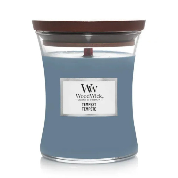 WoodWick Tempest Medium Ароматична свічка з морською сіллю та перлинами Середня