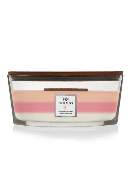 WoodWick Trilogy Blooming Orchard Ellipse Ароматична свічка з ніжними нотами Еліпс