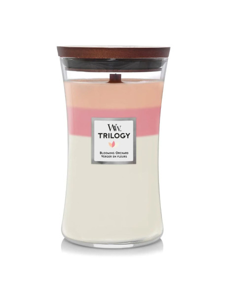 WoodWick Trilogy Blooming Orchard Large Ароматична свічка з ніжними нотами Велика