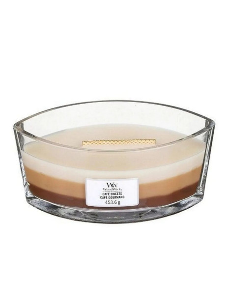 WoodWick Trilogy Cafe Sweets Ellipse Ароматична свічка з тришаровим ароматом Еліпс