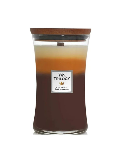 WoodWick Trilogy Cafe Sweets Large Ароматична свічка з тришаровим ароматом Велика